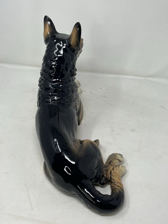 Vtg MINT Goebel W.Germany Porcelain German Shepherd Large 17 X 8.5 30027-35 - Picture 6 of 13